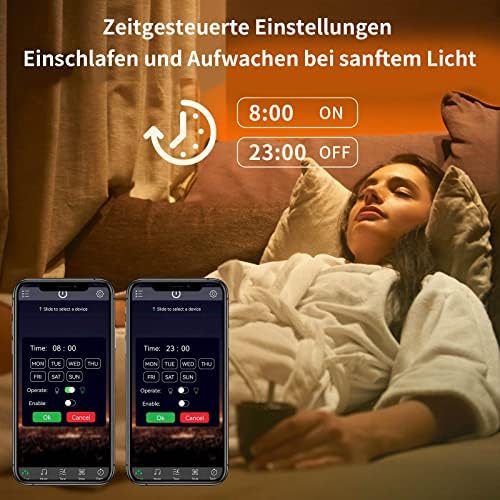 KSIPZE Led Chambre 30M Ruban Led Bande Lumière Décorative Multicolore, Rgb Guirlande de Lumineuse Dimmable avec Télécommande, Bluetooth APP, Musicale pour Parti,Maison,Salon