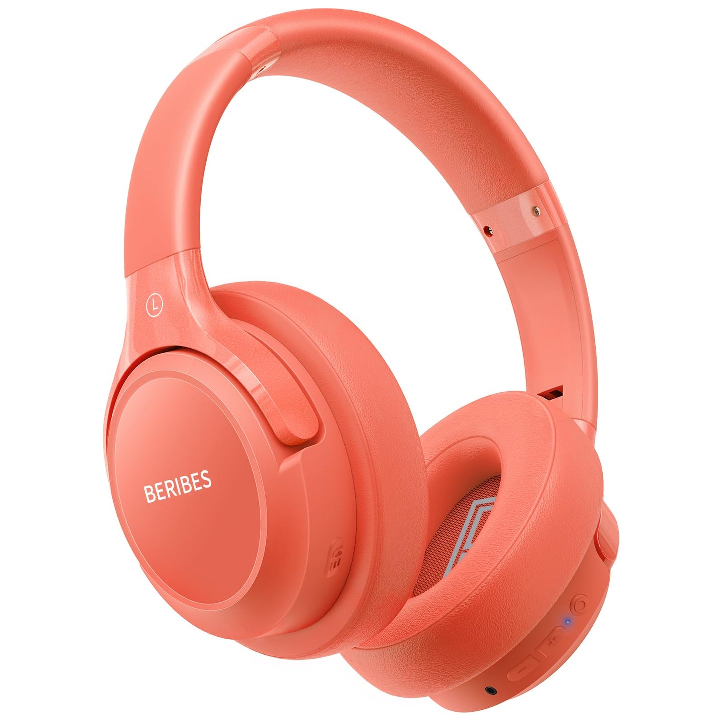 BERIBES Casque Bluetooth sans Fil - Durée de Lecture : 65 h -avec Micro 6 Modes EQ - Style Around-Ear - avec Microphone - pour iPhone/iPad/Android/Ordinateurs Portables